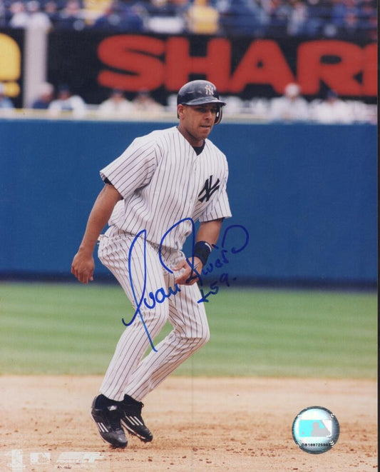 JUAN RIVERA  NEW YORK YANKEES  SIGNED AUTOGRAPHED  8X10 PHOTO W/ COA