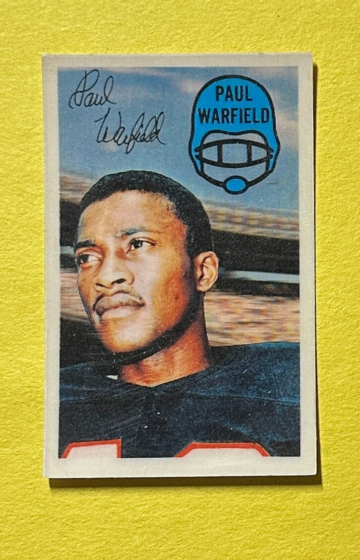 1970 KELLOGG'S PAUL WARFIELD 3-D SUPER STARS #21 HOF DOLPHINS