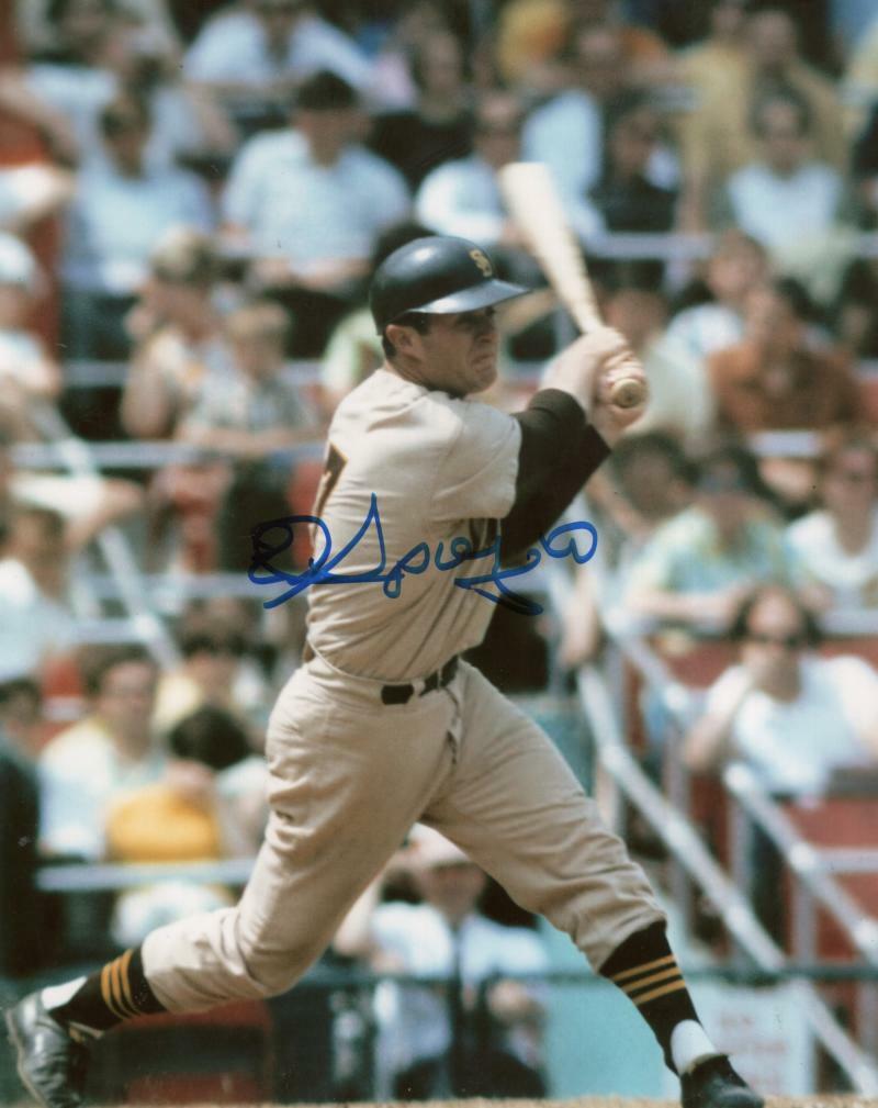 ED SPIEZIO SAN DIEGO PADRES  SIGNED AUTOGRAPHED 8X10 PHOTO W/ COA