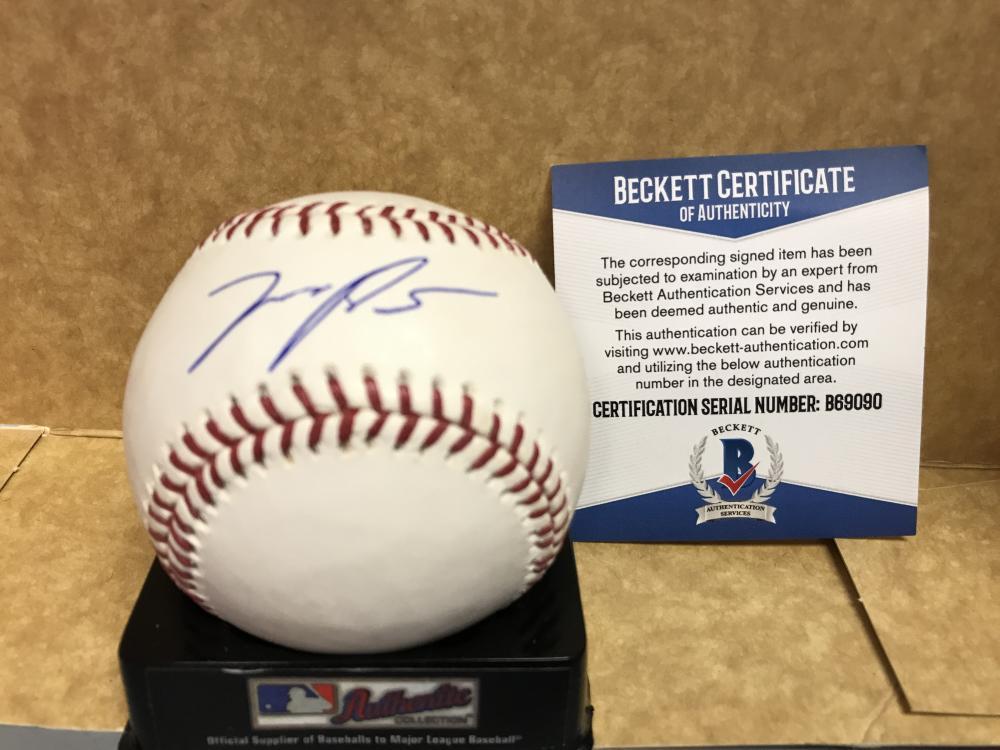 MIGUEL SANO MINNESOTA TWINS SIGNED M.L. BASEBALL  BECKETT AUTH. B69090