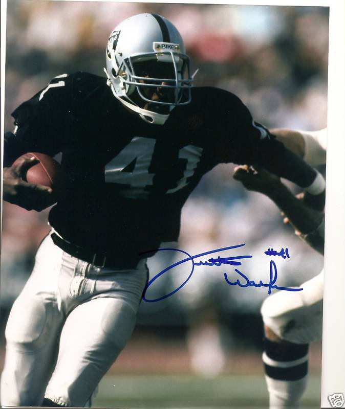 FULTON  WALKER   OAKLAND  RAIDERS   SIGNED 8X10  PHOTO