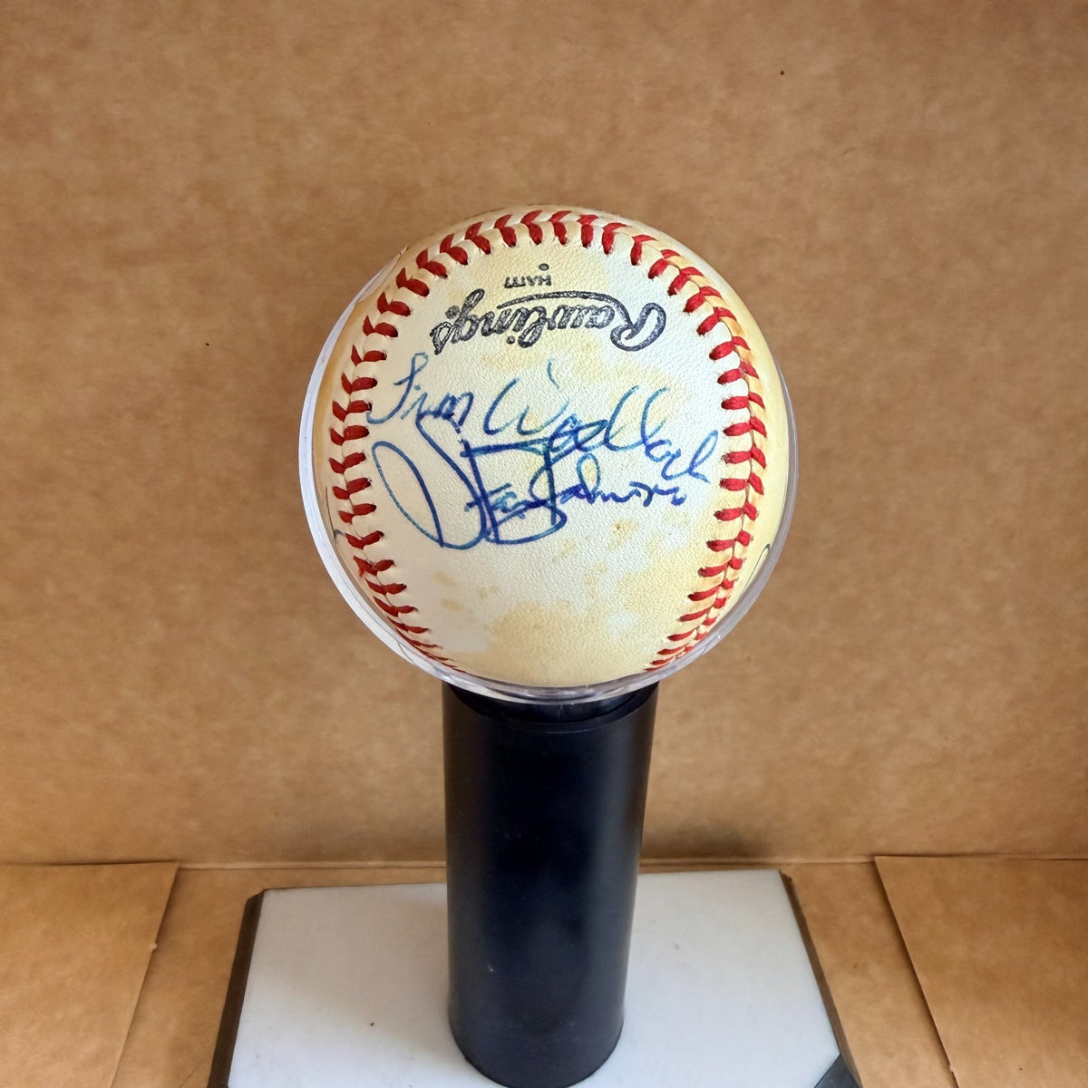 EXPOS GARY CARTER FRANCONA LEE BURRISWALLACH 3 MORE N.L. BASEBALL JSA AUTH