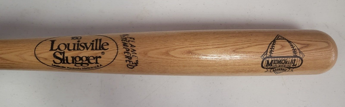 MEMORIAL CLASSIC LOUISVILLE SLUGGER UNSIGNED VINTAGE BLONDE BAT