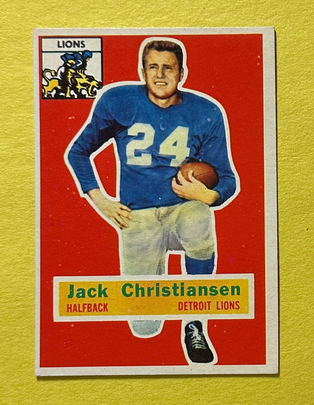 1956 TOPPS JACK CHRISTIANSEN #20 LIONS