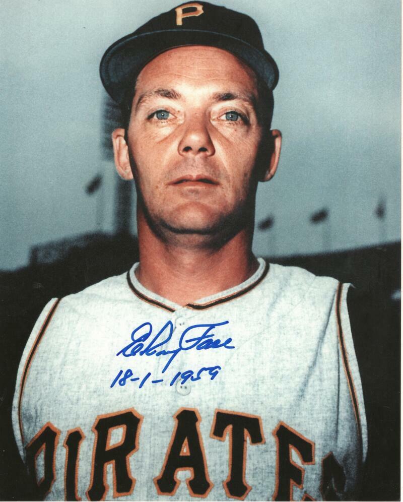ELROY FACE PITTSBURGH PIRATES 18-1 1959 SIGNED 8X10 PHOTO W/ COA