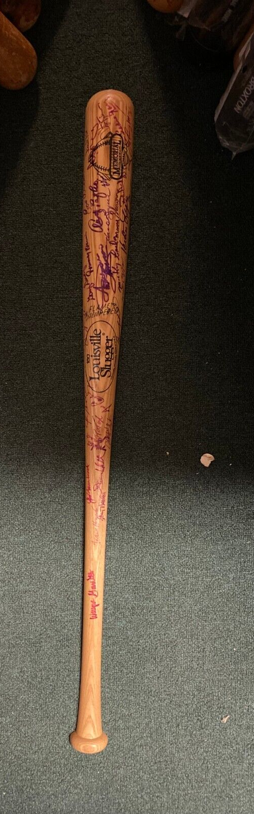 MLB GREATS MULTI SIGNED AUTOGRAPH LV SLUGGER MEMORIAL CLASSICS SPLIT BAT COA !