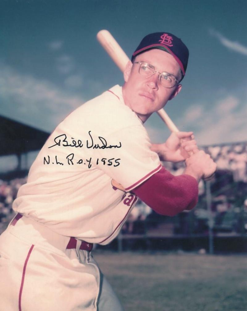 BILL VIRDON CARDINALS NL ROY 1955 SIGNED AUTOGRAPHED 8X10 PHOTO W/COA