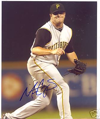 MATT CAPPS PITTSBURGH PIRATES SIGNED 8X10 PHOTO W/COA