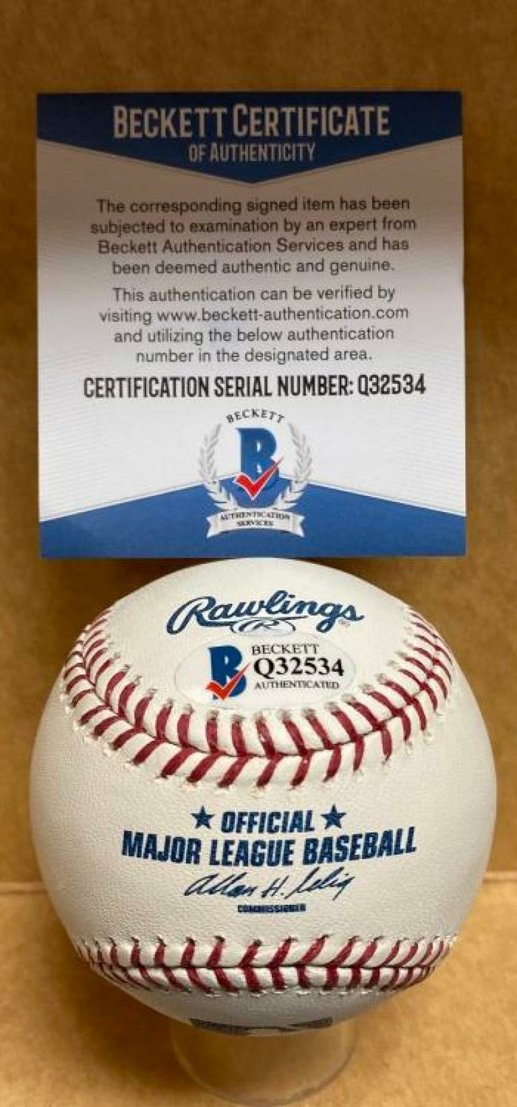 JIM MCANDREW 1969 WORLD CHAMPS METS SIGNED AUTO M.L. BASEBALL BECKETT Q32534