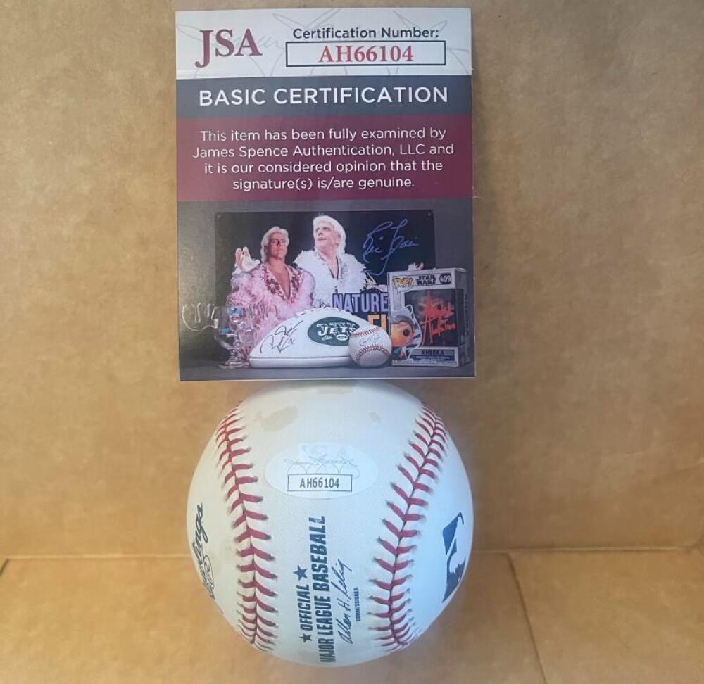 JASON ELLISON GIANTS /REDS/MARINERS SIGNED AUTO M.L. BASEBALL JSA AH66104