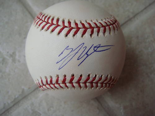 B.J .UPTON TAMPA BAY RAYS SIGNED OFFICIAL ML BALL