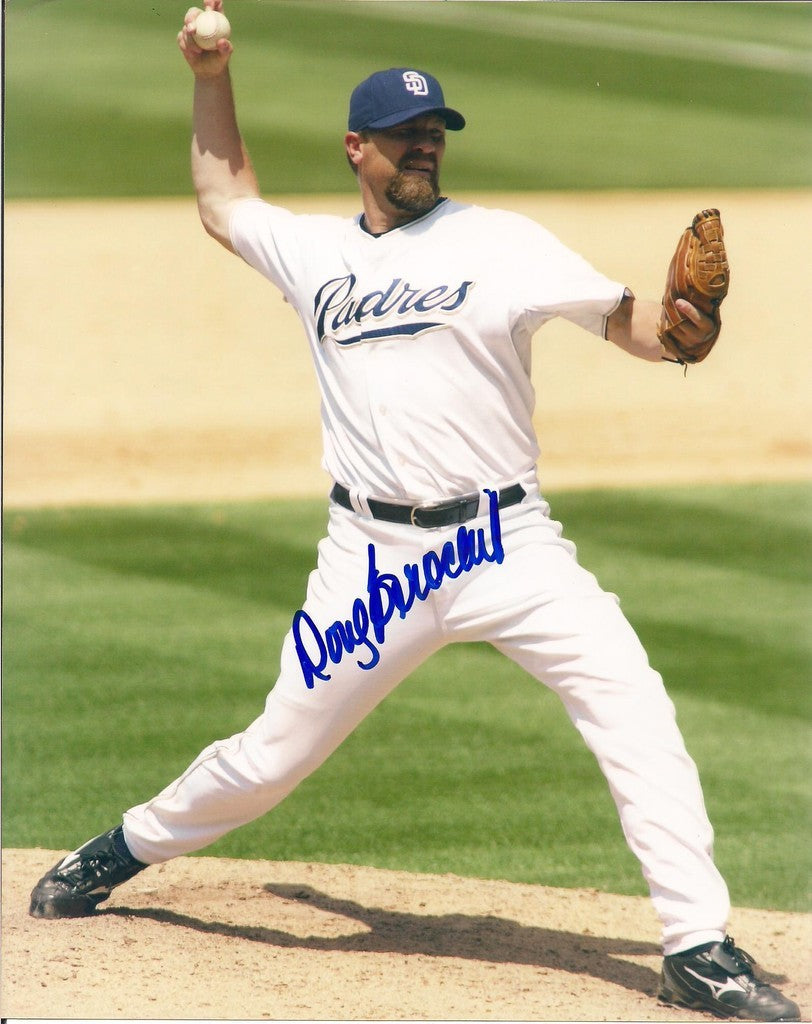 DOUG BROCAIL SAN DIEGO PADRES SIGNED 8X10 PHOTO W/COA