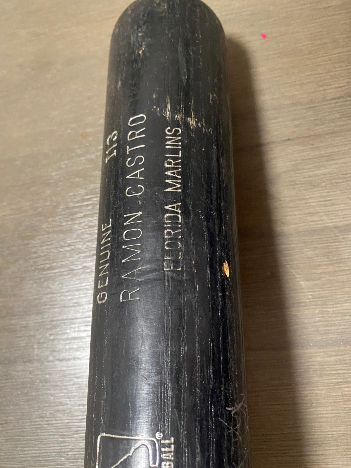 RAMON CASTRO FLORIDA MARLINS GAME USED CRACKED LV SLUGGER BAT RARE L@@K