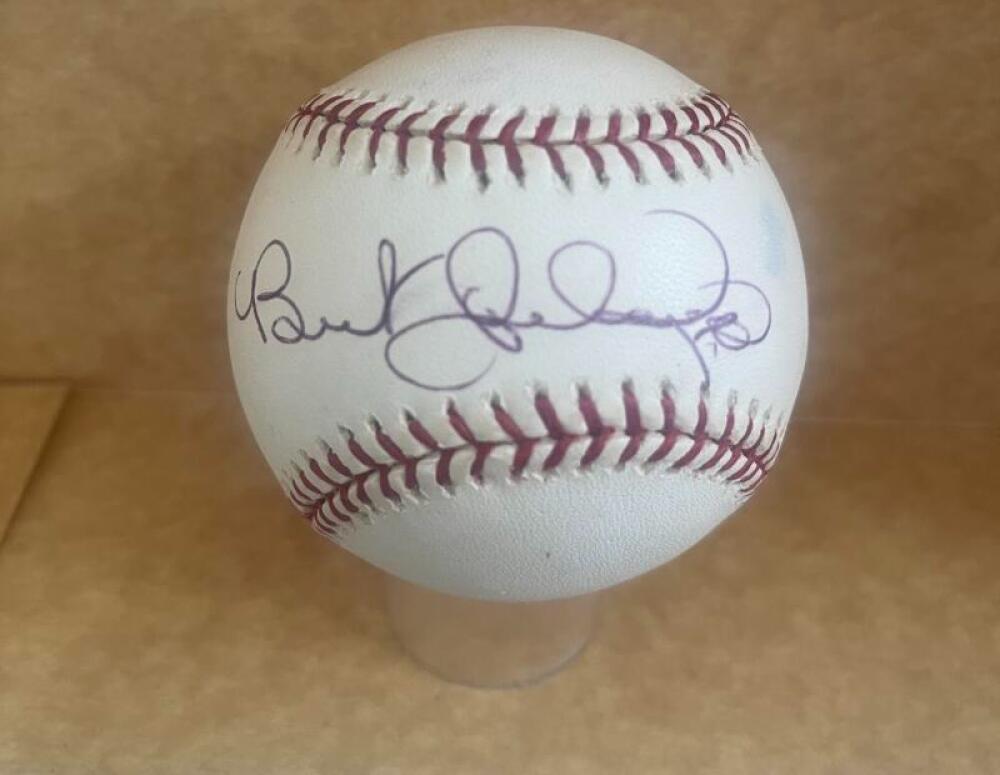 BENITO SANTIAGO GIANTS/MARLINS SIGNED AUTO M.L. BASEBALL BAS AUTHENTICATED