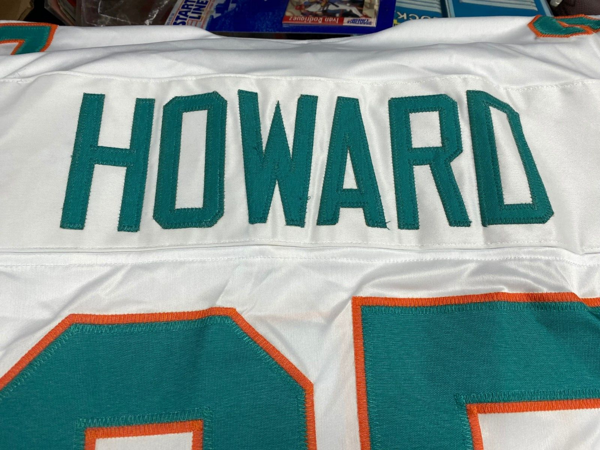 XAVIEN HOWARD #25 MIAMI DOLPHINS SIGNED AUTOGRAPHED CUSTOM WHITE JERSEY JSA