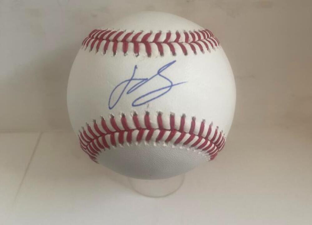 JOSE SALAS MARLINS/TWINS SIGNED AUTO M.L. BASEBALL BAS AUTHENTICATED