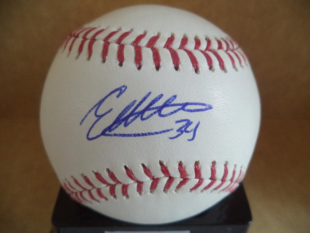 ENNY ROMERO NATIONALS/RAYS AUTOGRAPHED SIGNED M.L. BASEBALL W/COA 