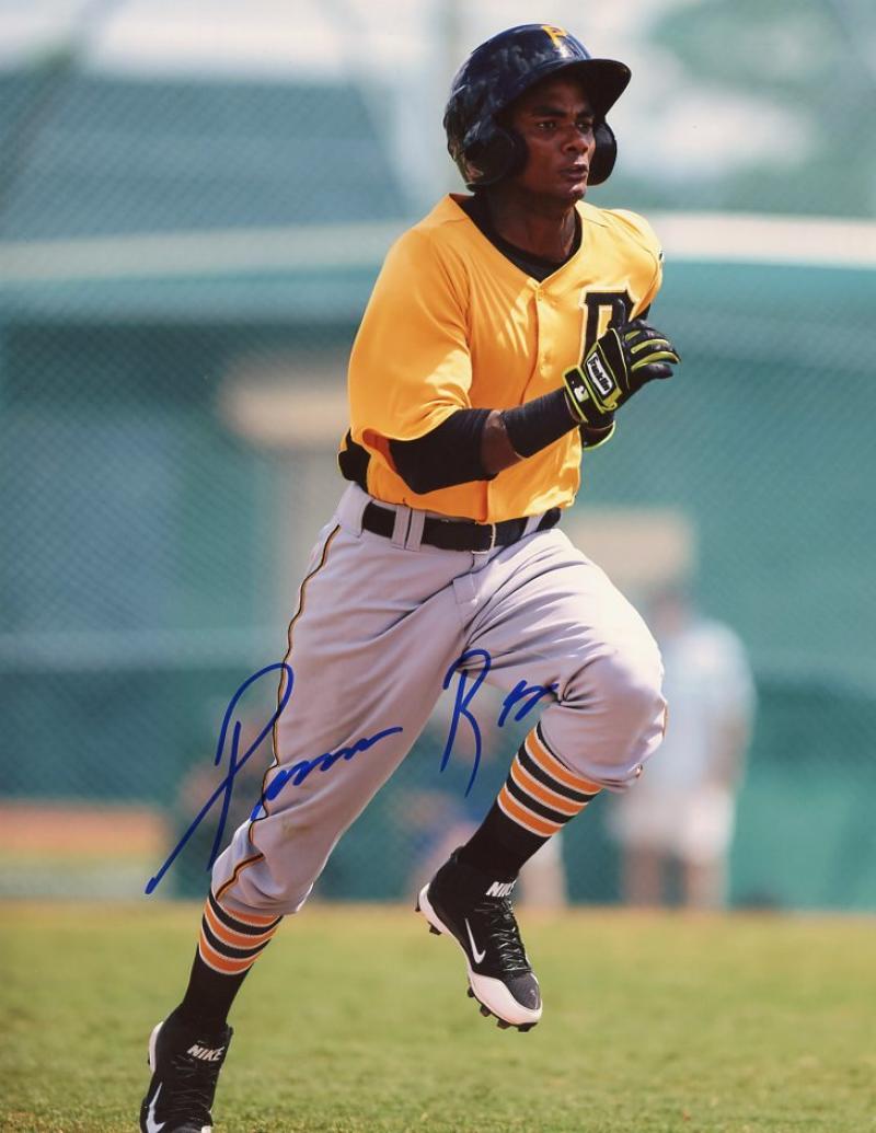 PABLO REYES PITTSBURGH PIRATES ACTION SIGNED 8X10 PHOTO W/COA