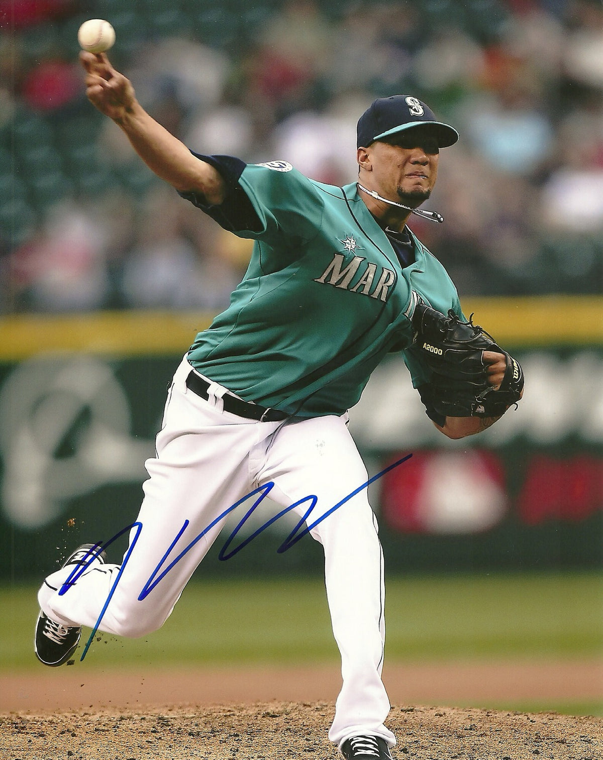 HECTOR NOESI SEATTLE MARINERS SIGNED AUTOGRAPHED 8x10 PHOTO W/COA ACTION