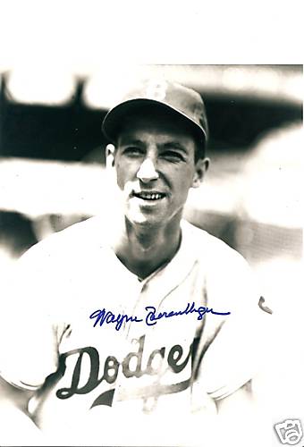 WAYNE  TERWILLIGER  BROOKLYN  DODGERS    SIGNED 8X10