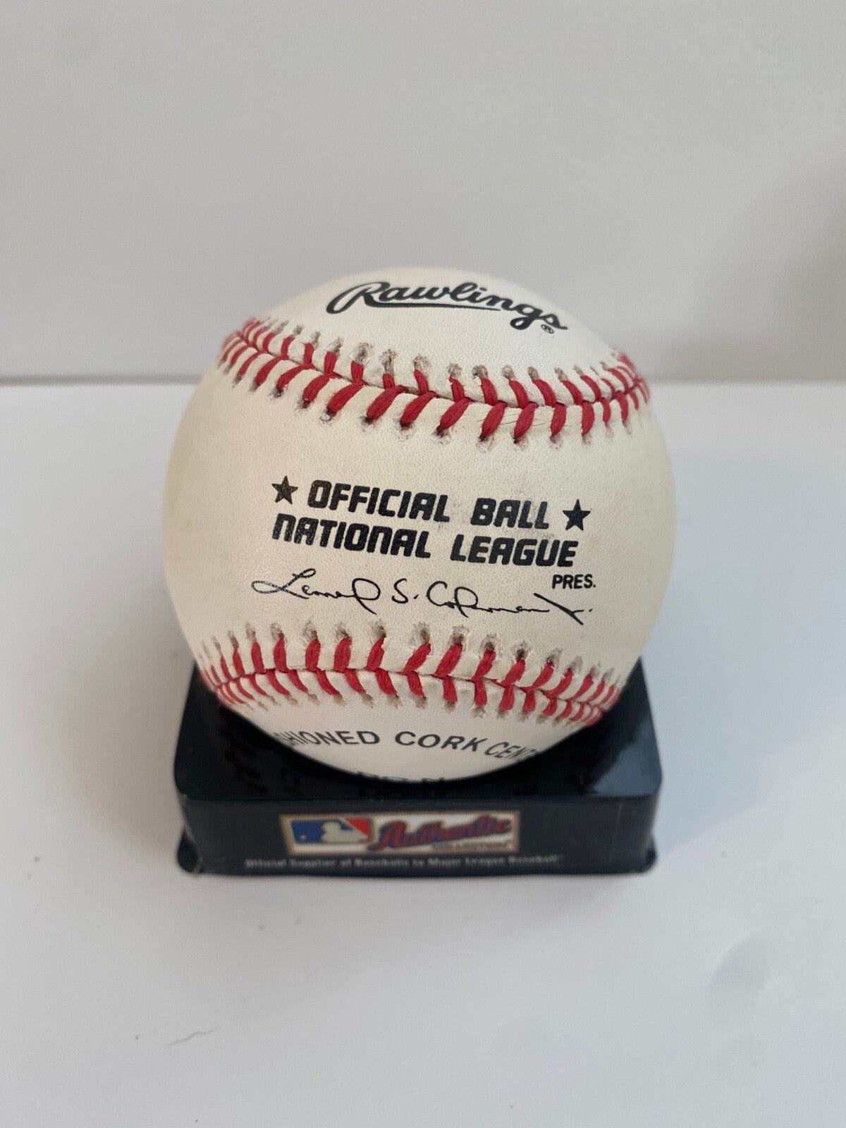 CHUCK CARR FL MARLINS SIGNED AUTOGRAPHED NATIONAL LEAGUE BASEBALL W/COA W/CUBE