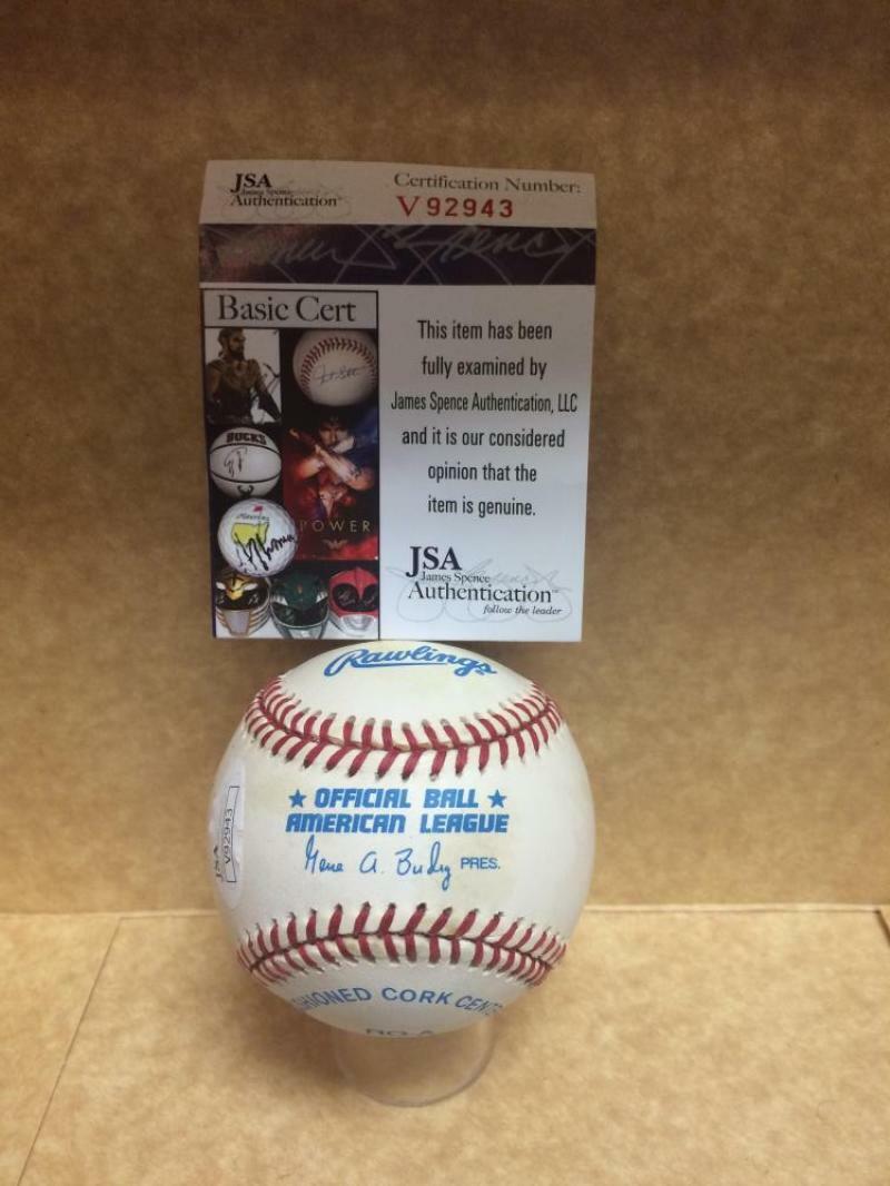 FRANK ROBINSON BALTIMORE ORIOLES SIGNED AUTOGRAPHED A.L. BASEBALL JSA V92943
