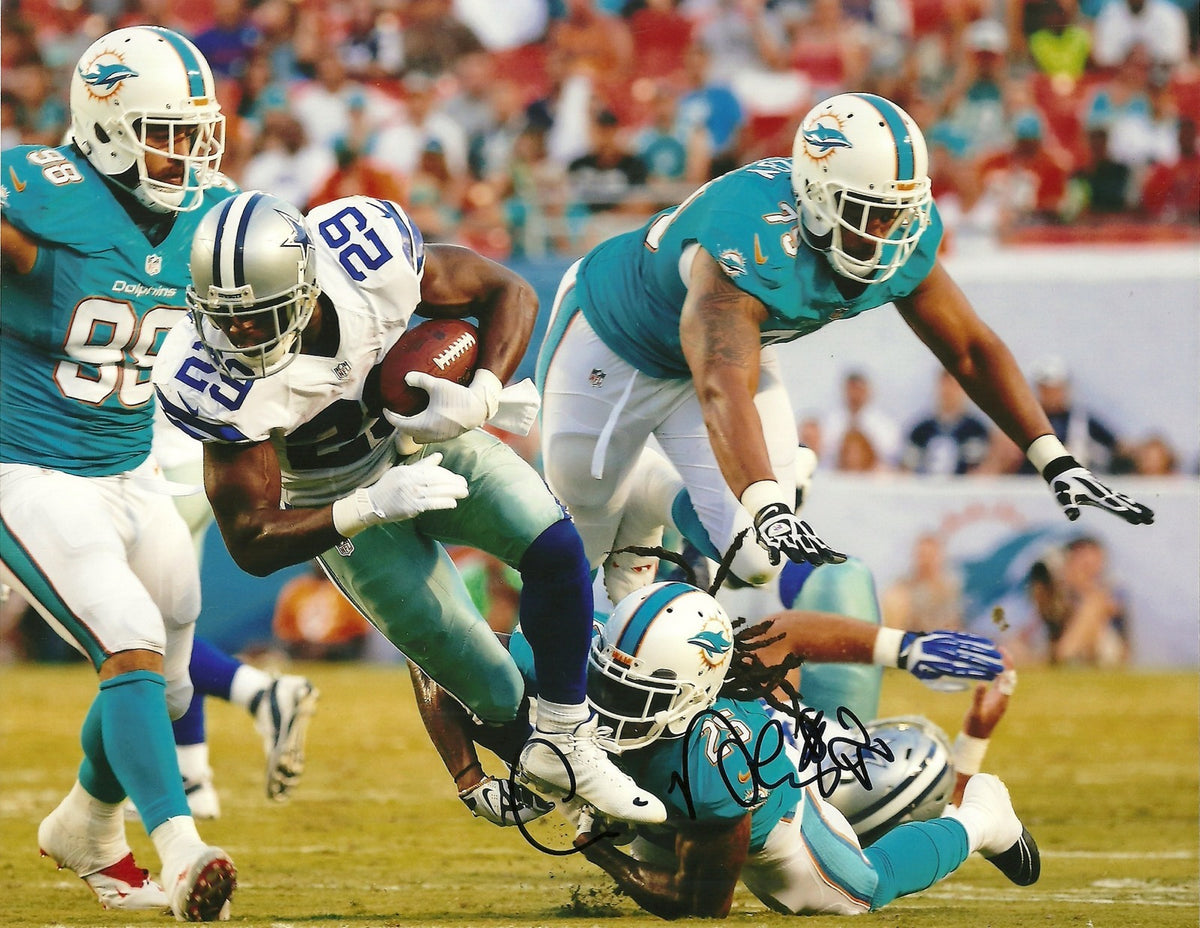 LOUIS DELMAS MIAMI DOLPHINS SIGNED AUTO 8x10 PHOTO W/COA
