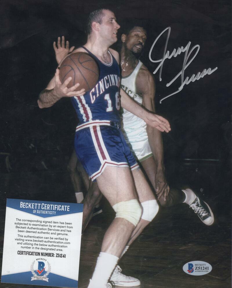 JERRY LUCAS CINCINNATI ROYALS HOFER SIGNED 8X10 PHOTO BECKETT Z51241