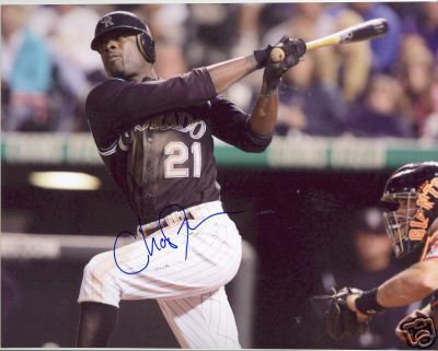 CHOO FREEMAN COLORADO ROCKIES SIGNED 8X10 PHOTO W/COA