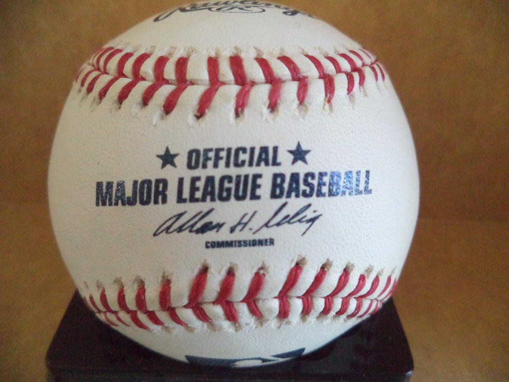 ED ROEBUCK BROOKLYN DODGERS/SENATORS/PHILLIES SIGNED AUTO M.L. BASEBALL W/COA