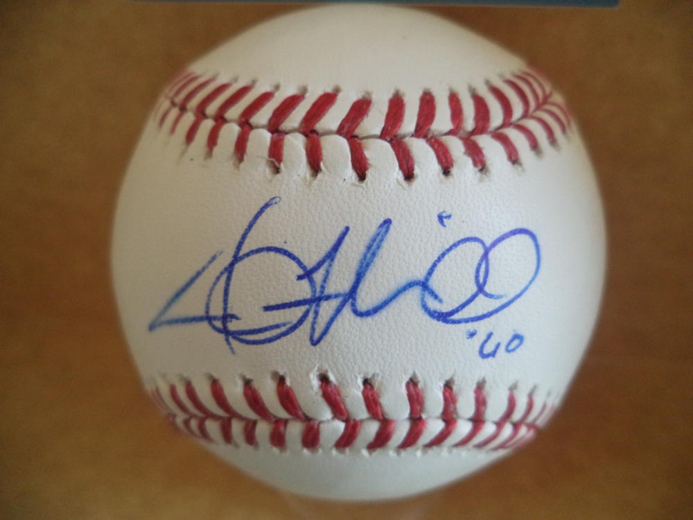 JUSTIN MILLER GIANTS/DODGERS DECEASED SIGNED AUTO M.L. BASEBALL BECKETT D27241