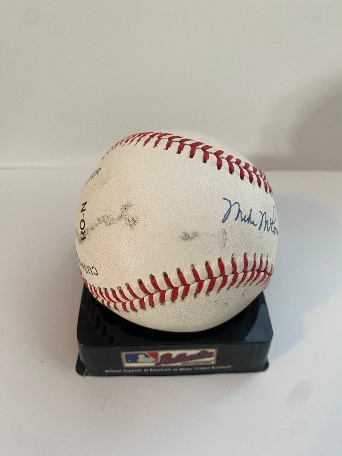MIKE MCCORMICK SF GIANTS SIGNED AUTOGRAPH NATIONAL LEAGUE BASEBALL W/COA W/CUBE