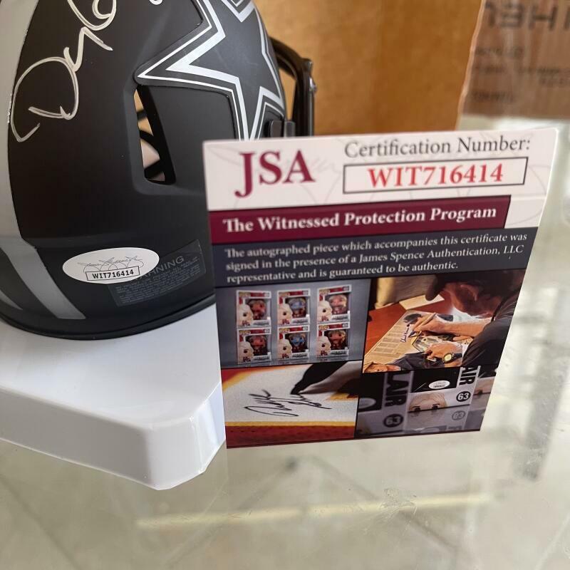 DOUG COSBIE DALLAS COWBOYS 3X PRO BOWL SIGNED ECLIPSE MINI HELMET JSA WIT716414