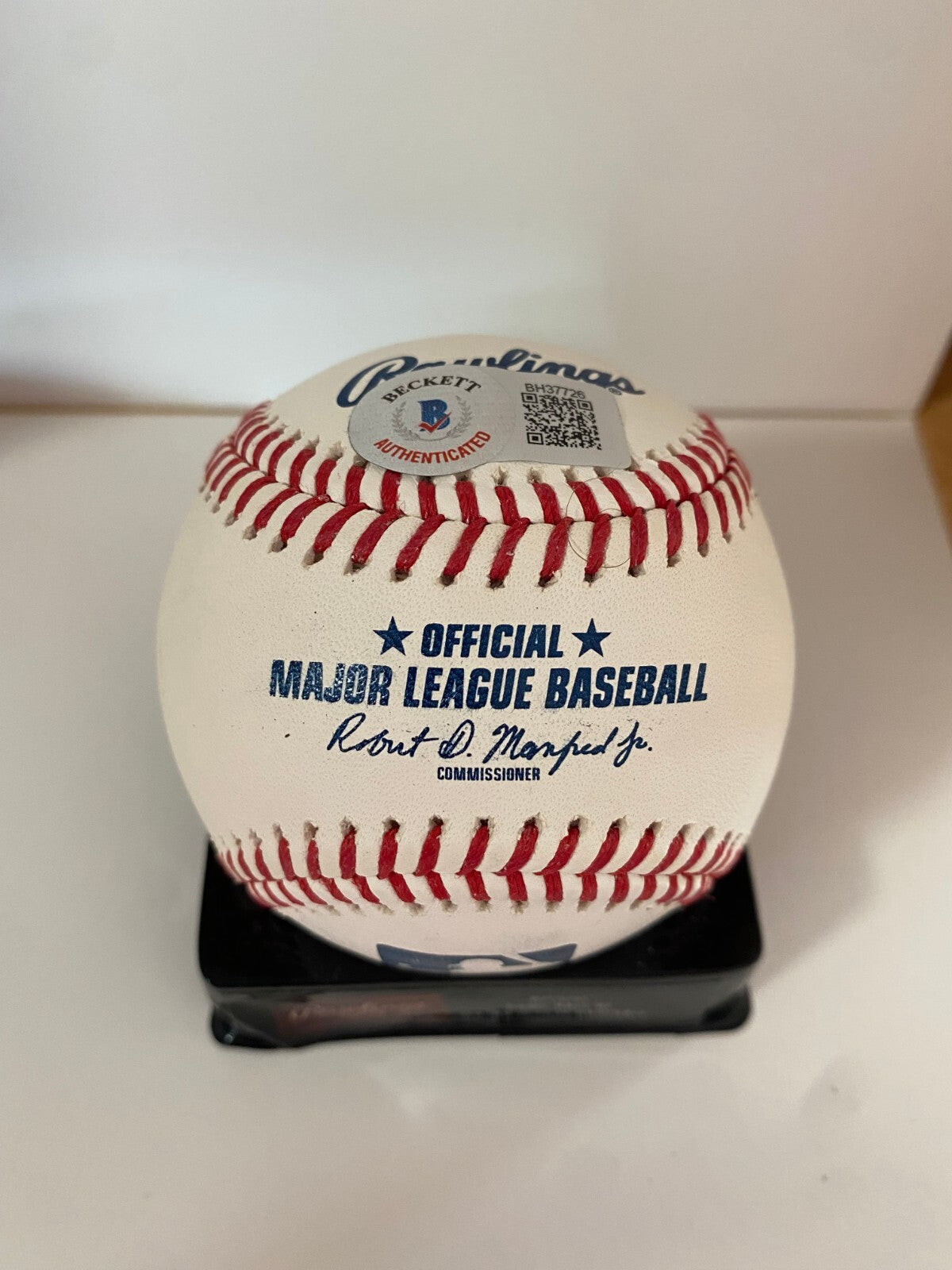 JUSTIN TURNER DODGERS/BLUE JAYS SIGNED AUTOGRAPHED M.L. BASEBALL BECKETT !