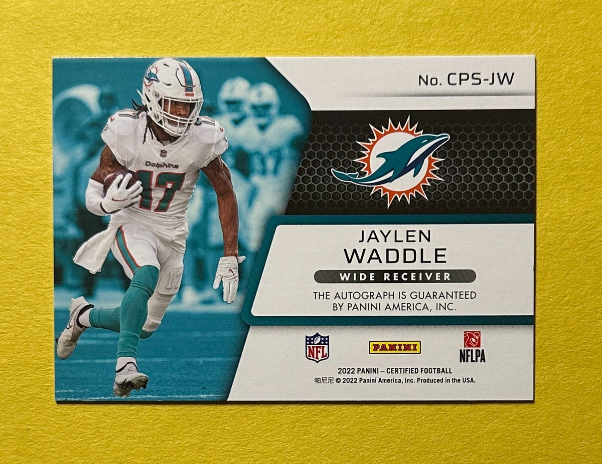2022 PANINI CERTIFIED JAYLEN WADDLE CERTIFIED POTENTIAL AUTO /15 #CPS-JW MIAMI