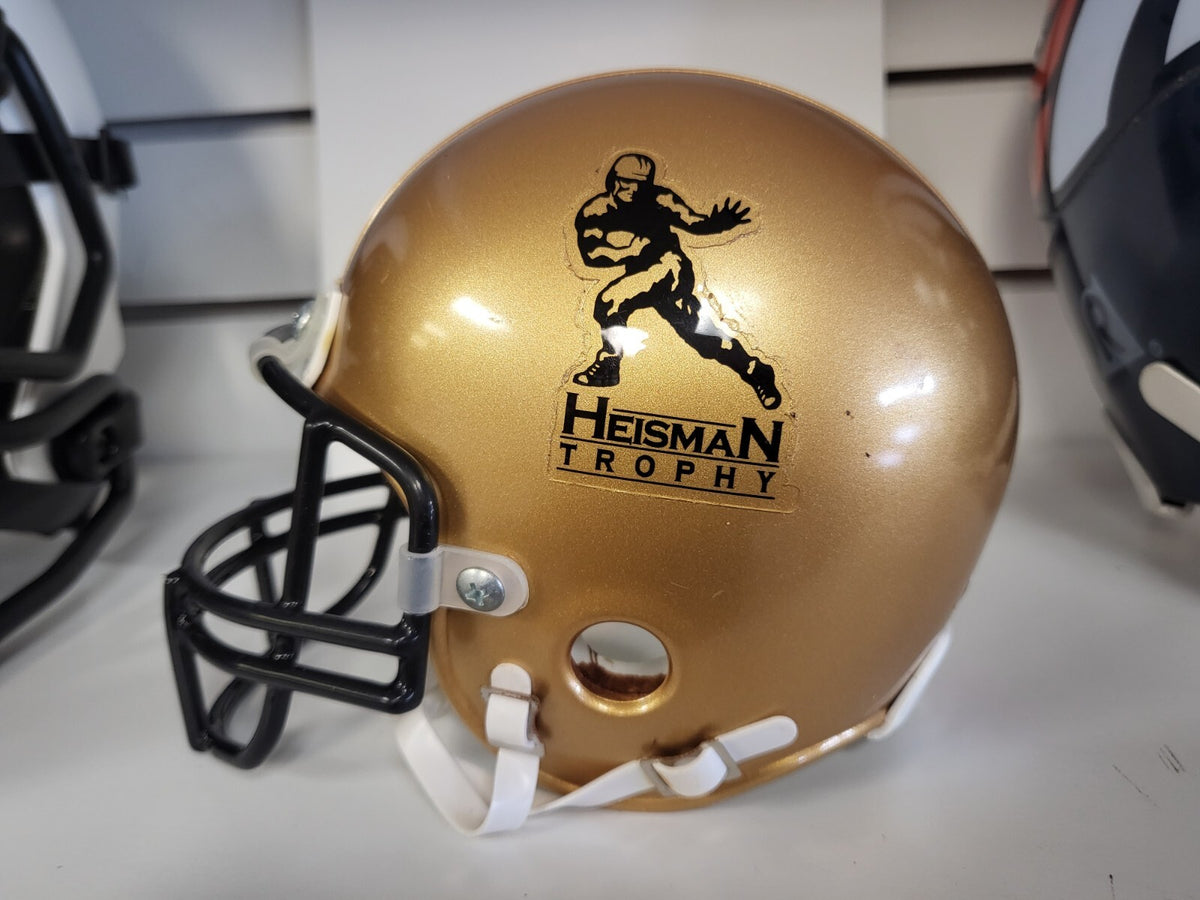 HEISMAN TROPHY CLASSIC LOGO UNSIGNED RIDDELL MINI HELMET RARE