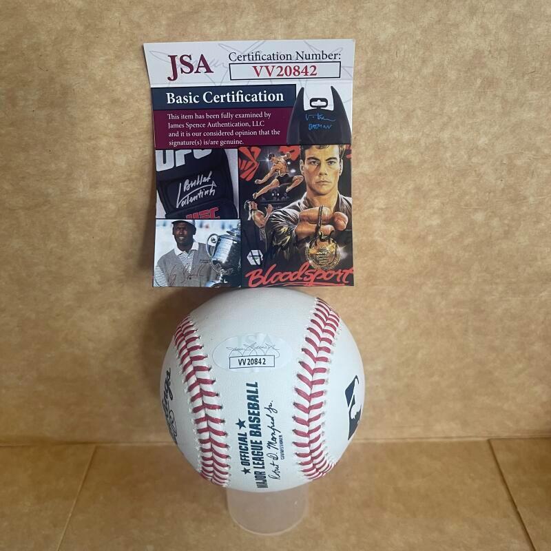 TERRY PENDLETON 91 NL BATTING CHAMP SIGNED AUTOGRAPHED M.L. BASEBALL JSA VV20842