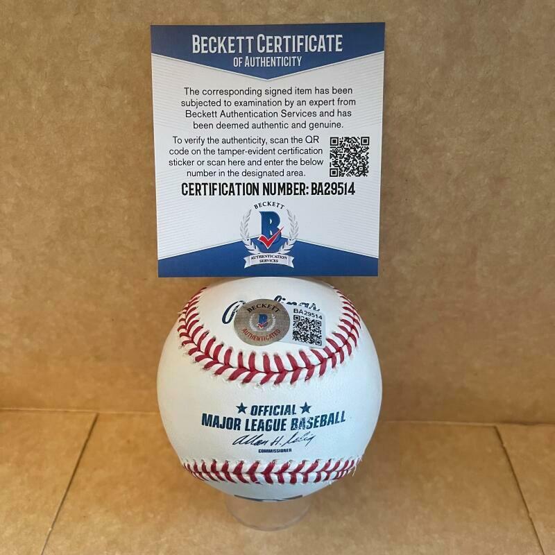 JOE NATHAN DETROIT TIGERS  SIGNED AUTOGRAPHED M.L. BASEBALL BAS BA29514