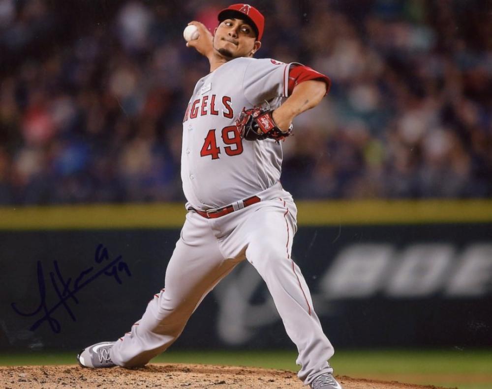 JHOULYS CHACIN LOS ANGELES ANGELS SIGNED AUTOGRAPHED 8X10 PHOTO W/COA