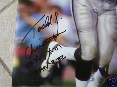 TODD CHRISTENSEN OAKLAND RAIDERS SIGNED 16X20 PHOTO COA