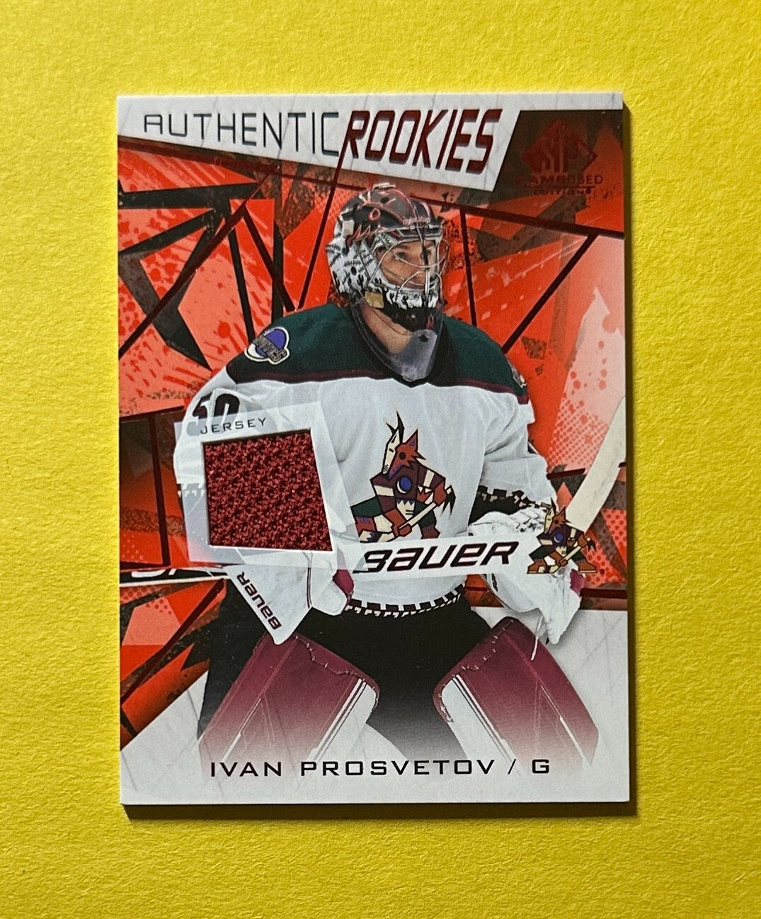 2021-22 UPPER DECK SP GAME USED IVAN PROSVETOV RELIC #164 COYOTES