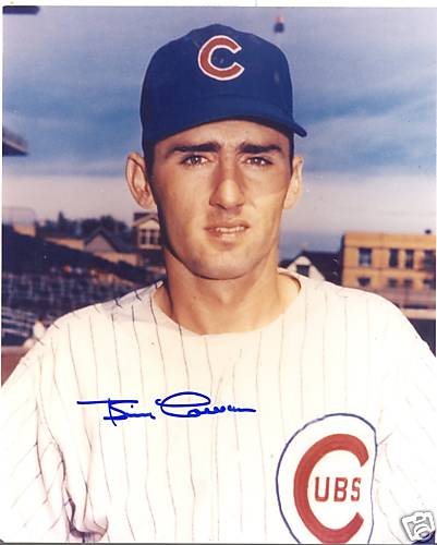 BILLY COWAN CHICAGO CUBS SIGNED 8X10 PHOTO W/COA
