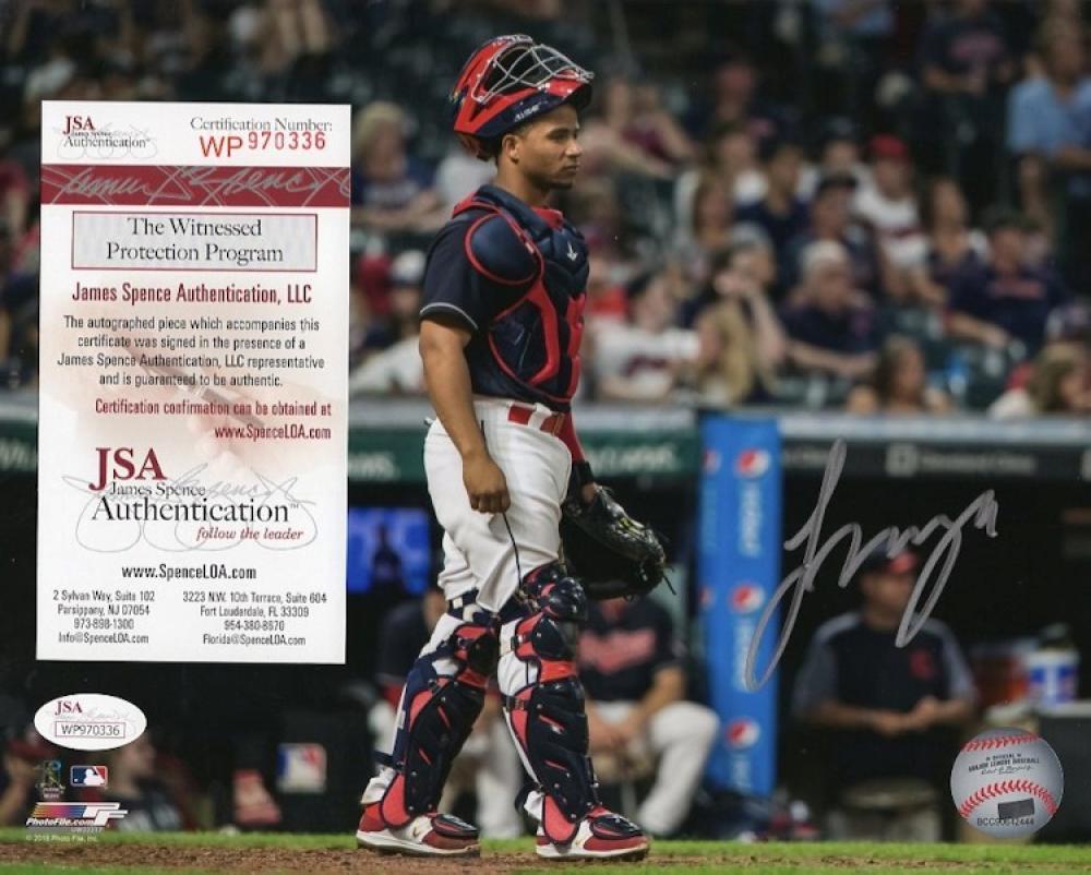 FRANCISCO MEJIA CLEVELAND INDIANS ACTION SIGNED  8X10 PHOTO W/ JSA WP970336