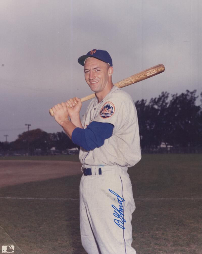 BOBBY GENE SMITH METS SIGNED AUTOGRAPHED 8X10 PHOTO W/ COA