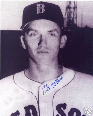 NELSON CHITTUM (B/W) BOSTON RED SOX SIGNED 8X10 PHOTO