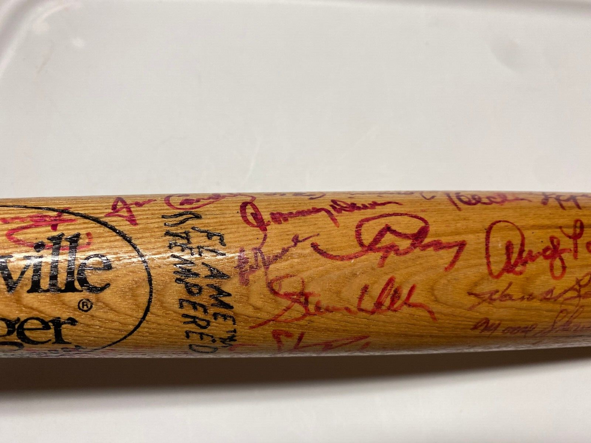 MLB GREATS MULTI SIGNED AUTOGRAPH LV SLUGGER MEMORIAL CLASSICS SPLIT BAT COA !!