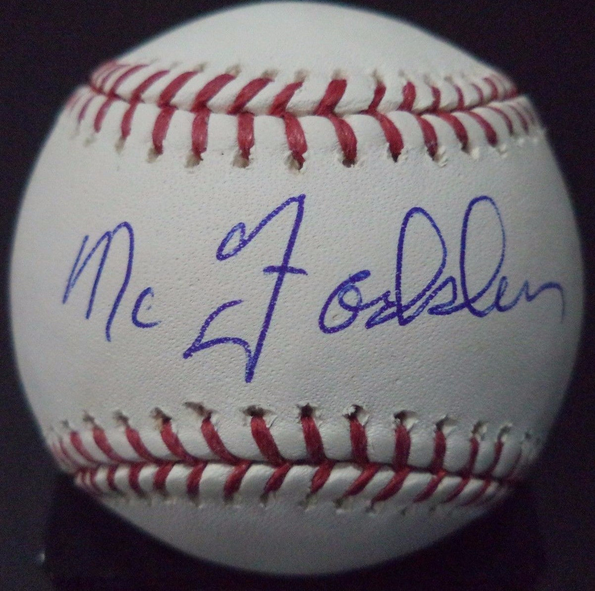 LEON MCFADDEN RARE ASTROS SIGNED AUTOGRAPHED M.L. BASEBALL PSA/DNA COA #X56334