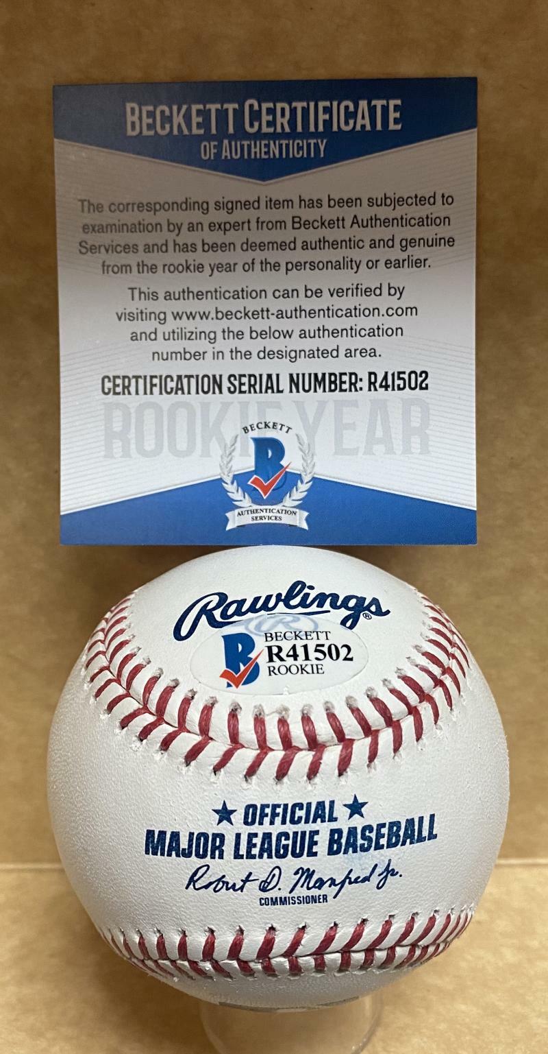 BRYCE TUCKER SAN FRANCISCO GIANTS ROOKIE YEAR SIGNED M.L. BASEBALL R41502