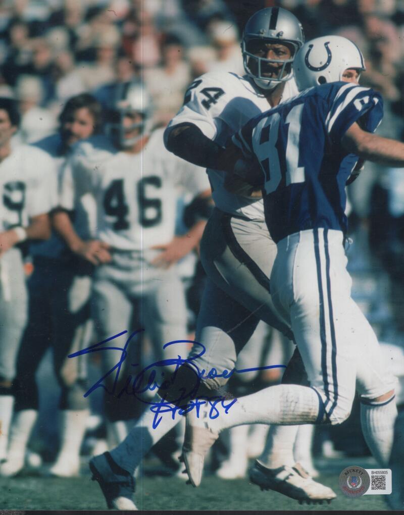 WILLIE BROWN RAIDERS HOF 84 SIGNED AUTO 8X10 PHOTO BECKETT BH055805