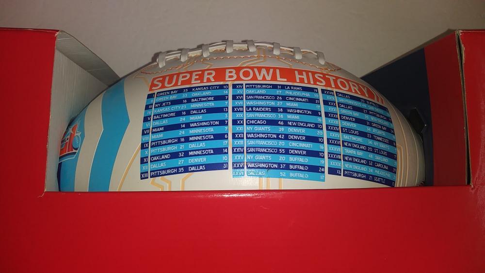 SUPER BOWL XLI FULL SIZE BEAUTIFUL FOOTBALL HISTORY 